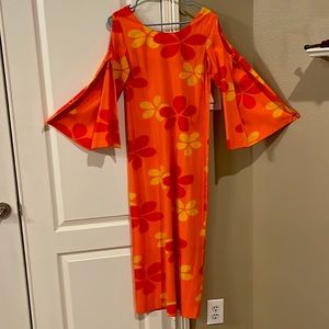 Vintage 60s  Hawaiian TIKI TOGS FIJI With Bell Sleeves